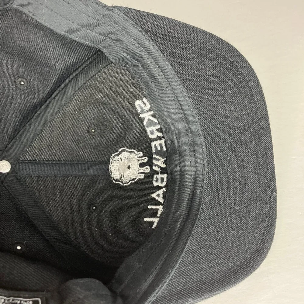 Skrewball Hat Adjustable Men's Black Peanut Butter Whiskey Logo